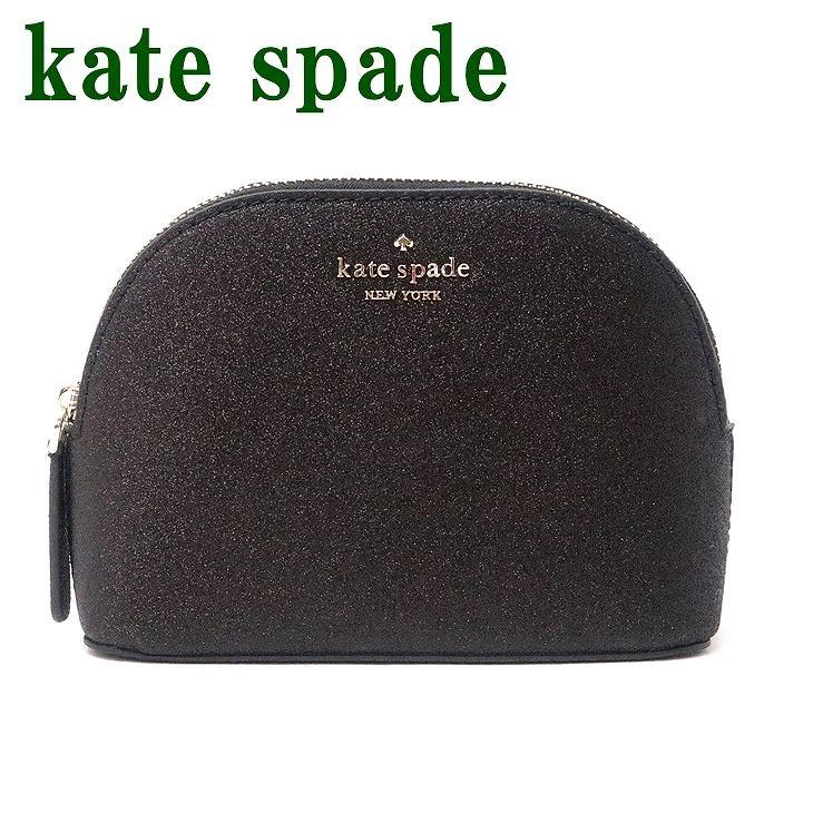 ケイトスペード バッグ KateSpade ポーチ コスメポーチ 化粧ポーチ ブラック 黒 ラメ WLRU5759-001 :WLRU5759