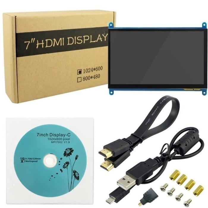 ラズベリーパイ Raspberry Pi 7インチ タッチスクリーン付 小型 HDMI  LCDディスプレイ｜zekey｜05