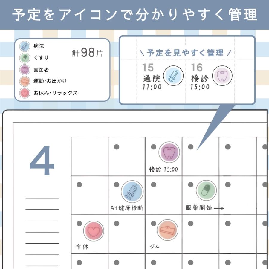 『爆買WEEK■限定クーポン発行』スケジュールシール 休み 128片 手帳用シール 休暇管理 手帳 ステッカー 休日 計画 予定 シンプルデザイン  シェアOK