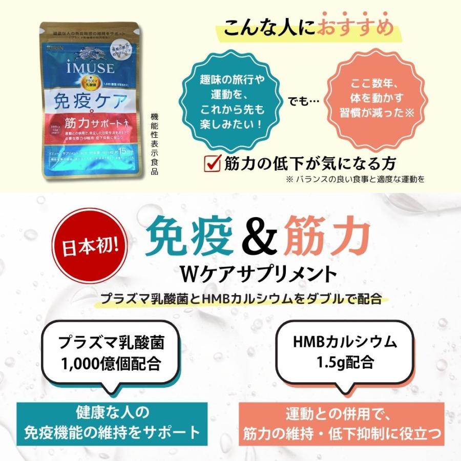 ◆イミューズ iMUSE 免疫ケア・筋力サポート 90粒×9 イミューズ iMUSE 免疫ケア 筋力サポート 90粒 約15日分 プラズマ