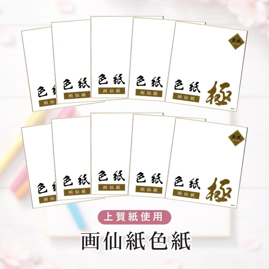 オルコミ　当選品　寄せ書きサイン色紙 色紙 極 無地 厚紙 画仙紙タイプ しきし 寄せ書き サイン色紙 卒業 部