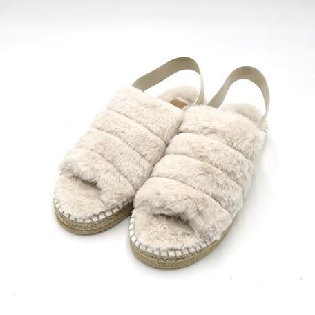 誕生日プレゼント ファースリッパサンダル サンダル カラー サイズ Maya Os アイボリー 37 Captains Agency