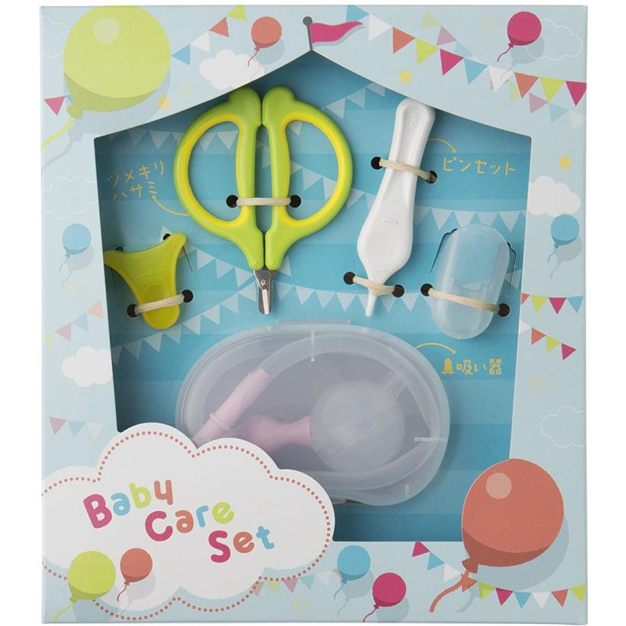 贈与 貝印 新生児ギフトセットa 爪切りハサミ ピンセット 鼻吸い器 ギフトに最適なお手入れセット