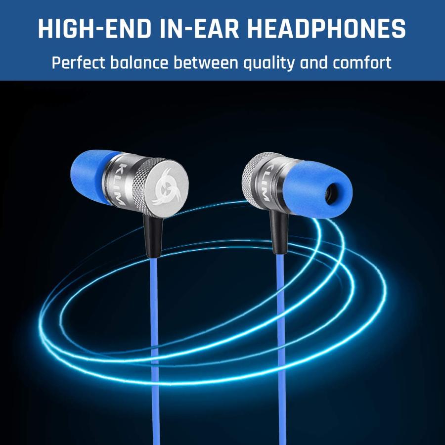 最も安い購入 KLIM Fusion - in Ear Headphones with Mic + Excellent Audio Quality + Long-Lasting Ear Buds + 5 Years 　 + Wired Headphones with Memory Foam Tips + 3.5