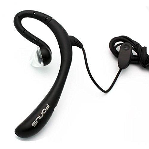 予約販売 Wired Mono Headset Earphone w Mic Headphone 3.5mm Single Earbud Hands-Free Microphone Over-The-Ear Compatible with GreatCall Jitterbug Flip