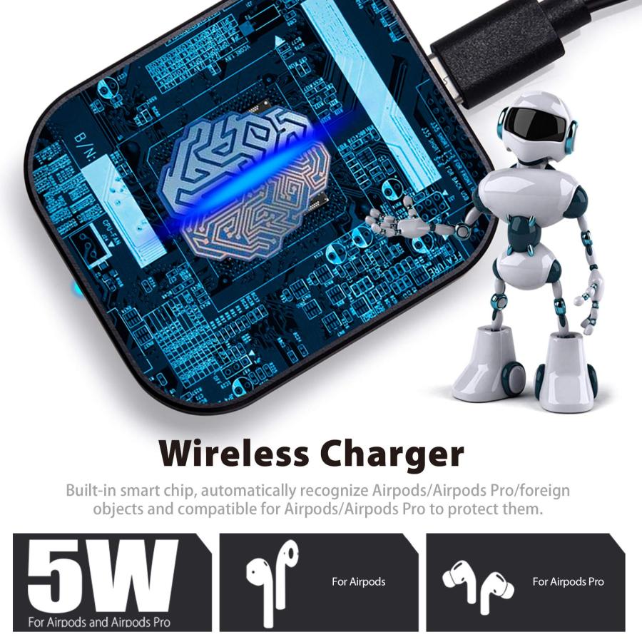 短納期早者勝ち！ FutureCharger Airpods Pro Charger， Wireless Charger for Airpod 3/Airpods Pro 2nd Gen/Airpods Pro， Wireless Charging Station for Airpods Earbuds Wirele