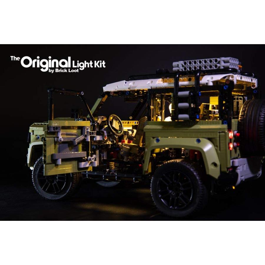 アイテムまでお手頃な Brick Loot Deluxe LED Light Kit for Your Lego Land Rover Defender Set 42110 (Lego Set Not Included)
