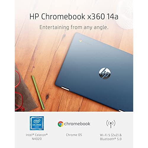 HP Chromebook 360 14a 2-in-1 Laptop, Intel Celeron Processor, 4 GB