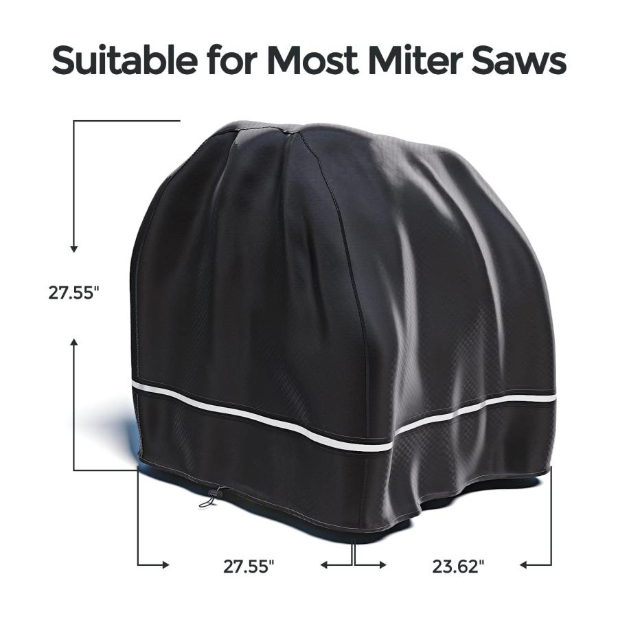 純正販売品 RitPin Miter Saw Cover， Fit for Most Miter Saws， Planers， Machine Tools， To Prevent Table Saw Rust， Waterproof and Dustproof， Black