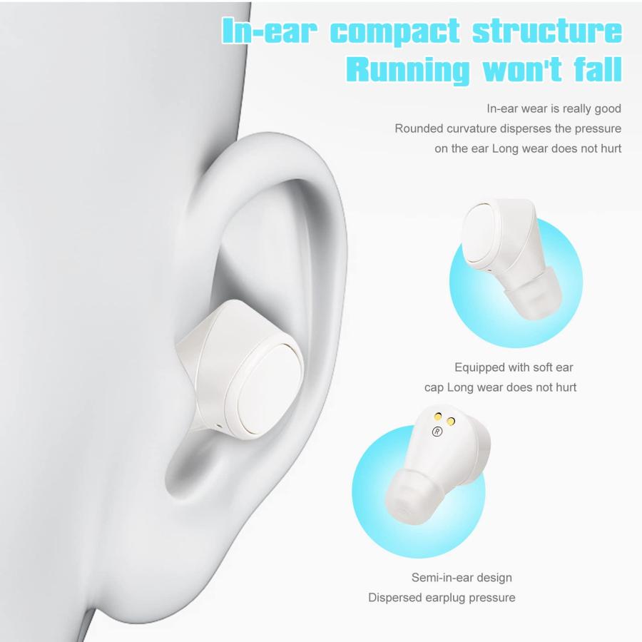 税込?送料無料 UrbanX X7 Sports Wireless Earbuds 5.0 IPX5 Waterproof Touch Control True Wireless Earbuds with Mic Earphones in-Ear Deep Bass Built-in Mic Bluetooth H