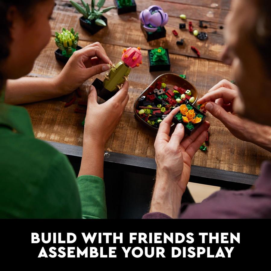 正規通販 LEGO Succulents 10309 Plant Decor Building Set for Adults; Build a Succulents Display Piece for The Home or Office (771 Pieces)