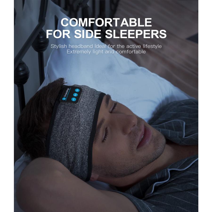 全額返金対応 Enjoying Sleep Headband， Wireless Sleep Earbuds Noise Cancelling Headband Bluetooth Headphones with Thin Speakers， Sleep Headphones for Sleep，Workout，