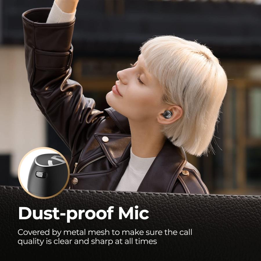 当店だけの限定モデル SoundPEATS Free2 Classic Wireless Earbuds Bluetooth V5.1 Headphones with 30Hrs Playtime in-Ear Wireless Earphones， Built-in Mic for Clear Calls， Touch