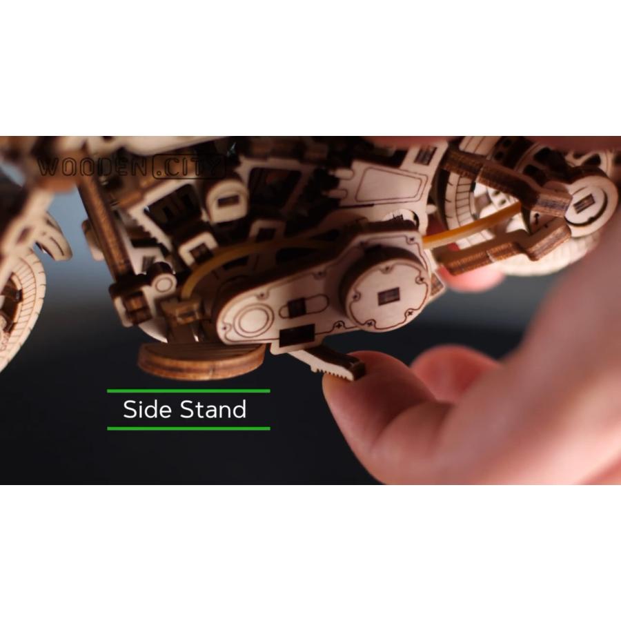未使用の新品です WOODEN.CITY Motocross 3D Motorcycle Puzzle for Adults - Hobby Kits for Adults - Wooden Bike - 3D Wooden Puzzle Model Motorcycle Kit to Build - Build Y