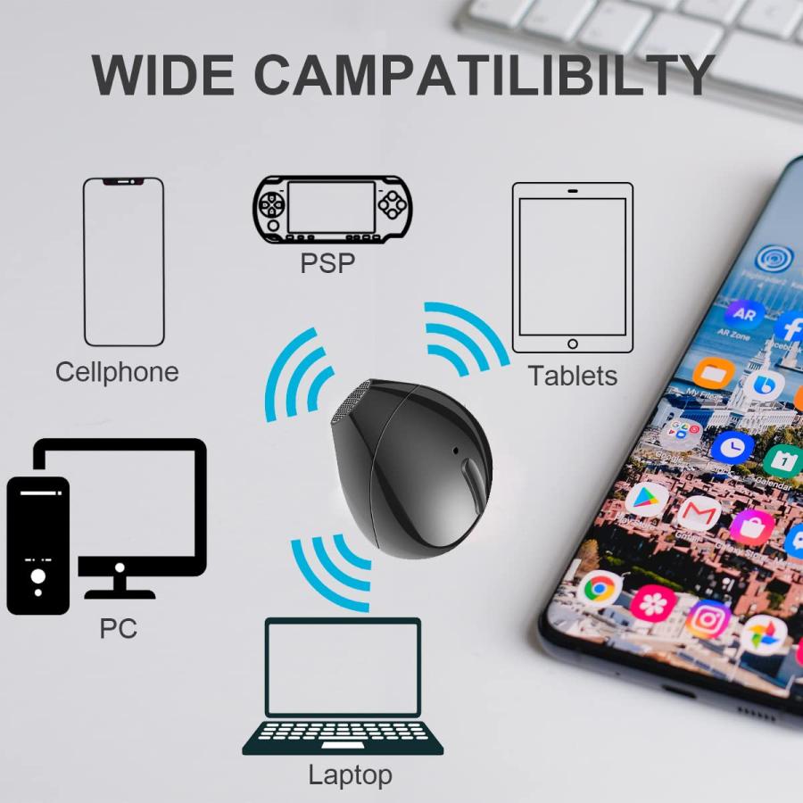 超激安 SQRMINI Mini Bluetooth Earpiece Wireless， Single Bluetooth Earbuds with Charging Case 6 Hrs Playtime， Headset Hands-Free with Microphone for iOS Andro