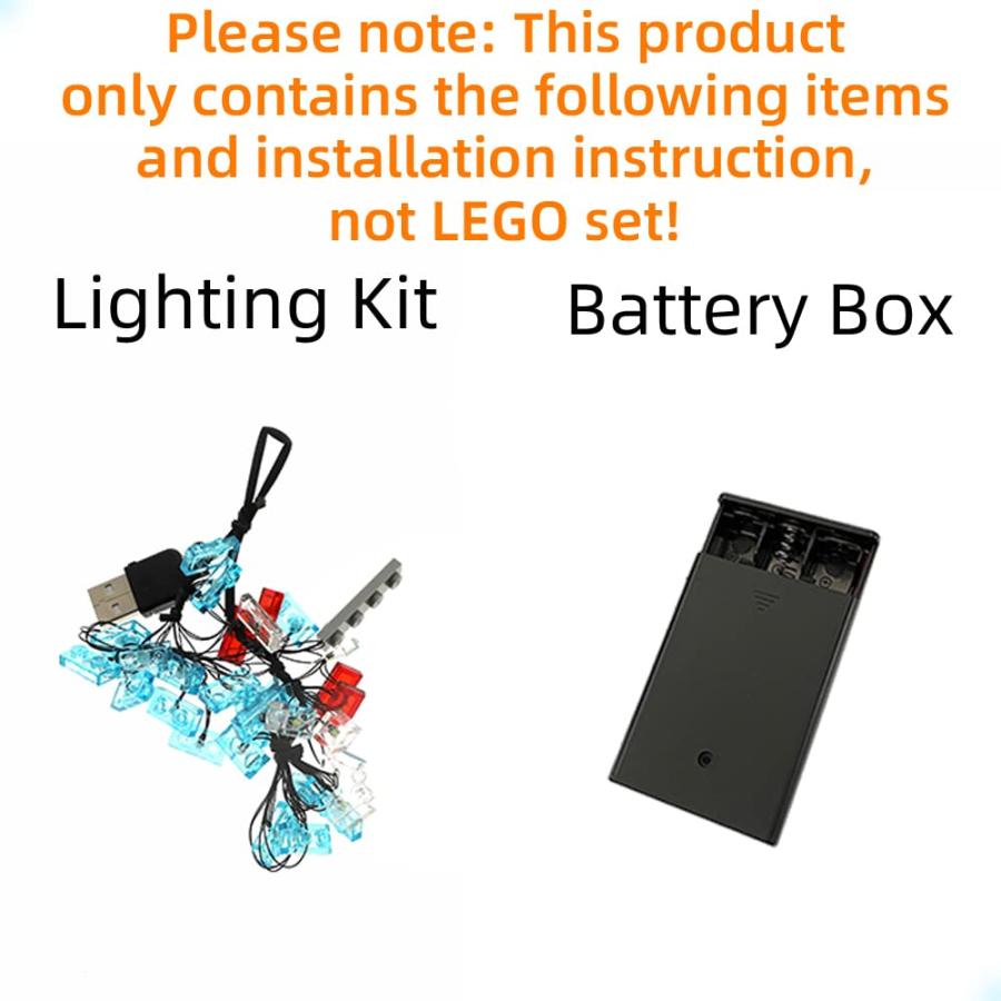 本物品質の GEAMENT LED Light Kit Compatible with Lego Back to The Future Time Machine - Lighting Set for Creator 10300 Building Model (Model Set Not Included)