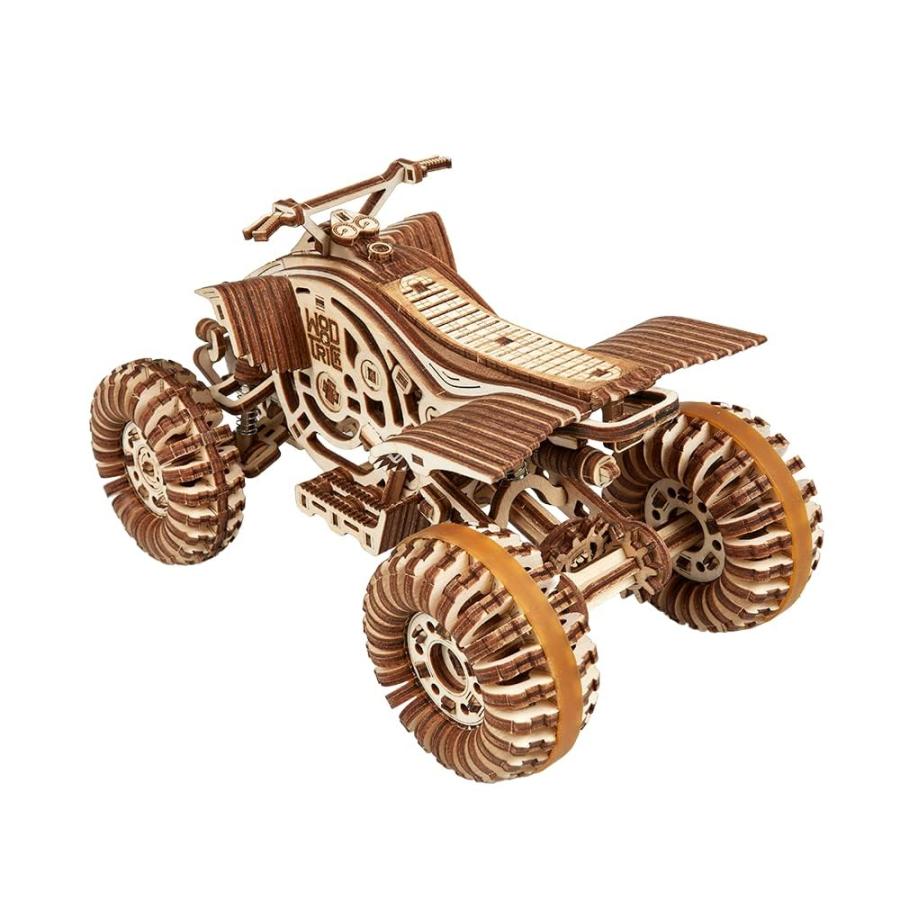 Web Wood Trick Quad Bike 3D Wooden Puzzles for Adults and Kids to Build - Rides up to 30 ft - Wooden Model Car Kits to Build for Adults - Model Kits for A