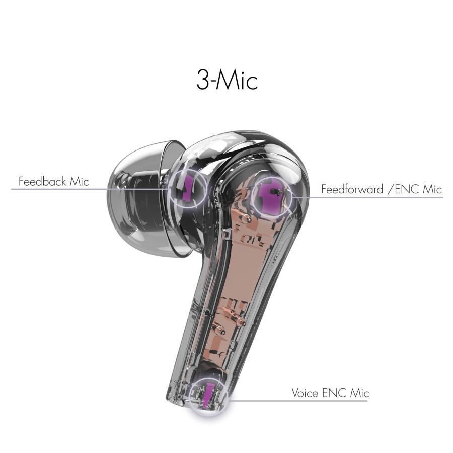 オンライン販売 NUU Buds B | Hybrid Active Noise Cancelling Earbuds | Bluetooth 5.2 in Ear Headset | Triple mic Noise Reduction | IPX4 Sweat and Water Resistant | 9 H