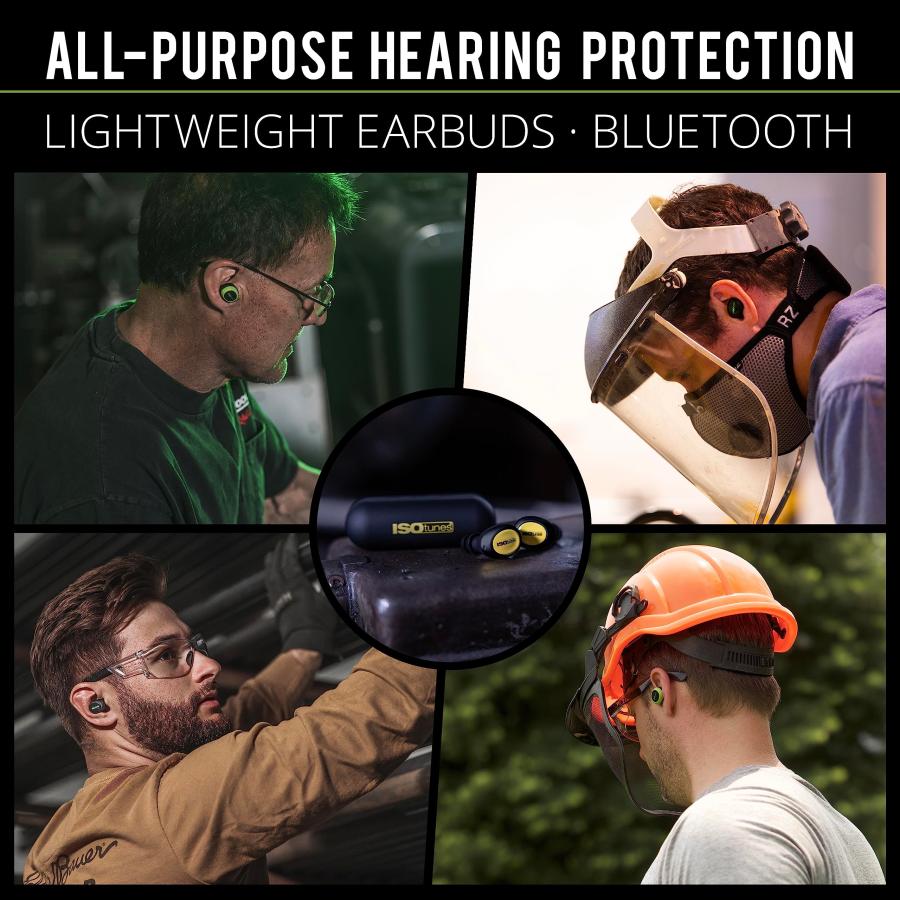 WEB限定セール ISOtunes FREE 2.0 Listen Only: True Wireless Bluetooth Hearing Protection， No Microphone (For Workplace Compliance)， Improved 25 dB Noise Reduction Ra
