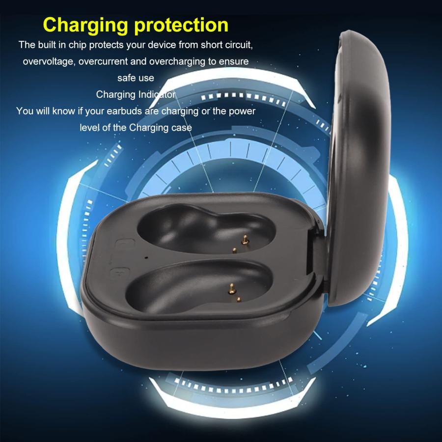 最低販売価格 Wireless Charging Case Compatible with Galaxy Buds Live SM R180， 600mAh USB Earbuds Charger Case Replacement， Charger Dock Station for Wireless Blueto