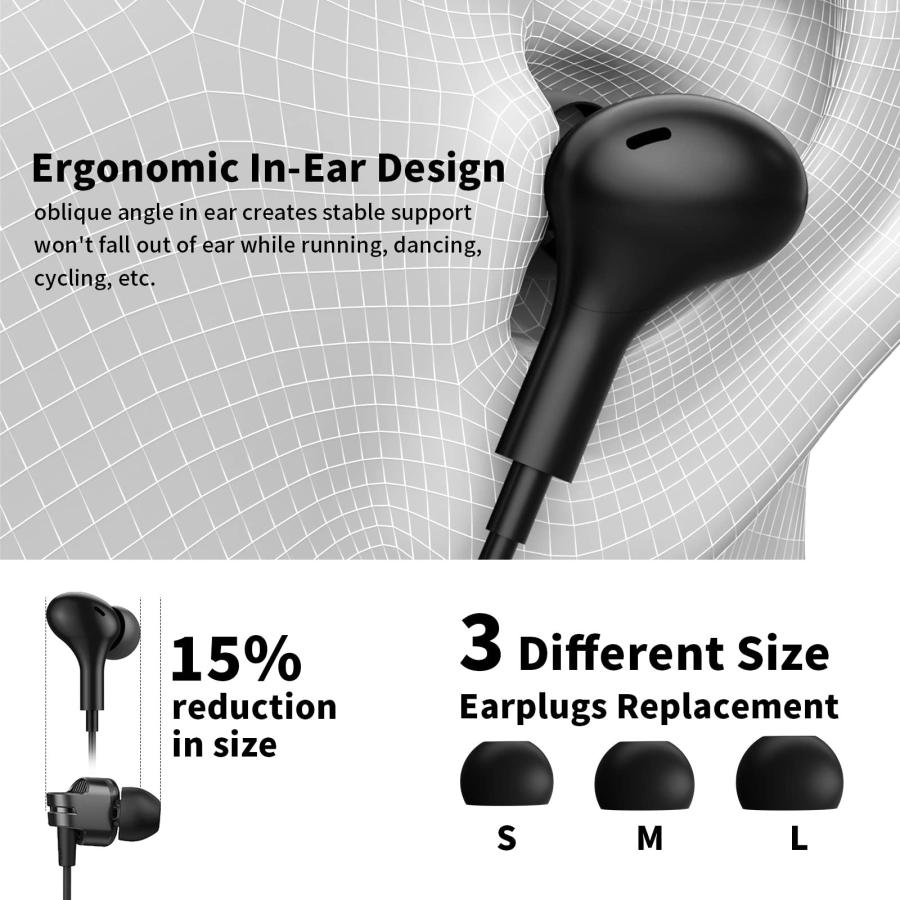 オンライン卸値 Neckband Bluetooth Headphones Wireless Earbuds for Samsung S23 Ultra S22 S20 FE A54， Sport Earphones HiFi Stereo Sound Volume Control Ear Buds for iPh