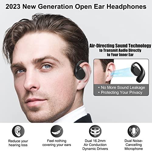 新品、本物、当店在庫だから安心 ASIILOVI Open Ear Headphones VG332 2023 Version， Air Conduction Headphones Bluetooth 5.3 Touch Control Wireless Earbuds， Up to 16 Hours Playtime Earph