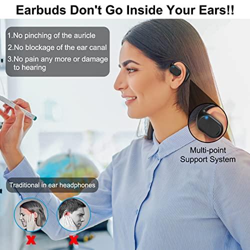 新品、本物、当店在庫だから安心 ASIILOVI Open Ear Headphones VG332 2023 Version， Air Conduction Headphones Bluetooth 5.3 Touch Control Wireless Earbuds， Up to 16 Hours Playtime Earph