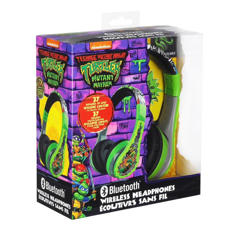 専門店の公式通販サイト eKids Teenage Mutant Ninja Turtles Wireless Headphones for Kids， Bluetooth Headphones with Microphone Includes Aux Cord， Headphones for School， Home，