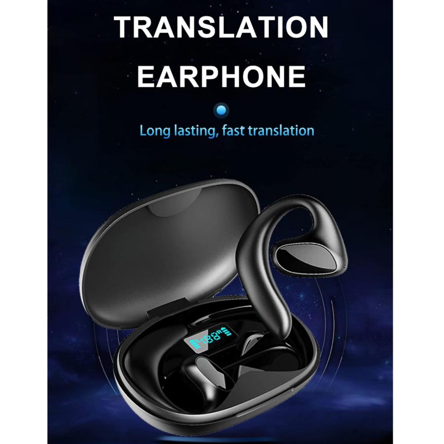 オンラインショップ通販 Earphone Translator Headset， 144 Languages Real Time Earphone USB Bluetooth Smart Voice Translator Earbuds Translator Device Multi Language Translator