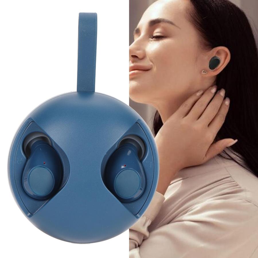 インショップ 2 in 1 Bluetooth Speaker， Portable Mini Speakers with Earbuds， Dual Device Interconnection Stereo Noise Reduction Speakers Headphones Combo with Lanya