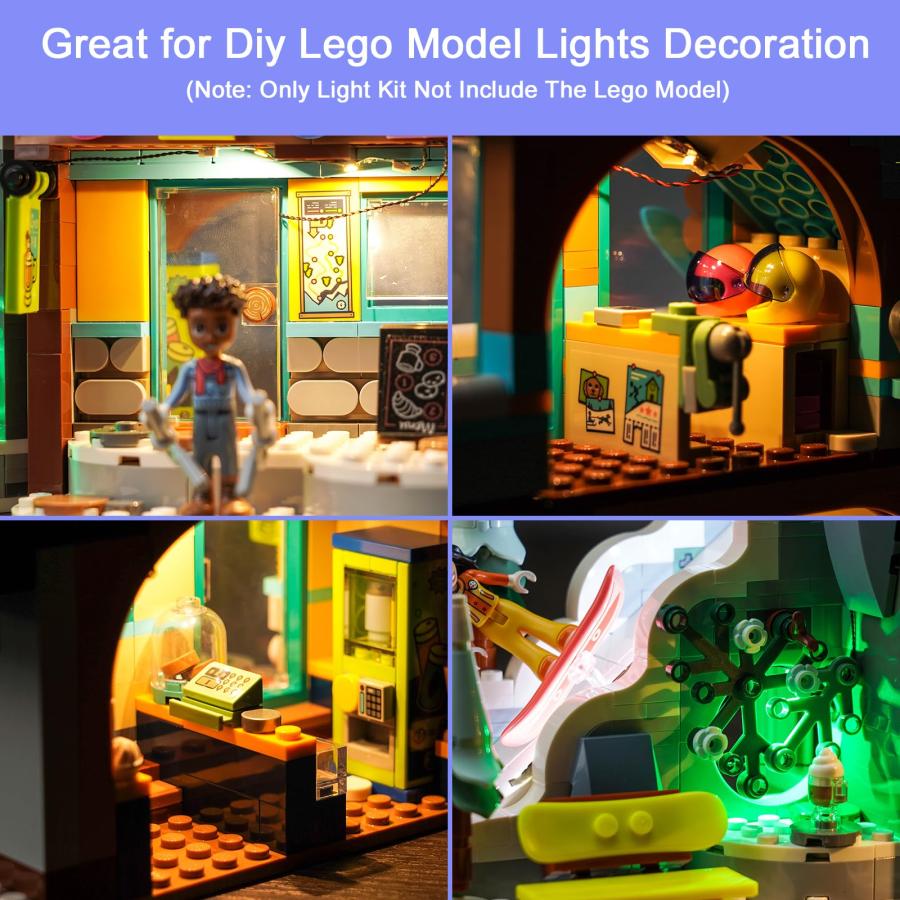 おむつ Hilighting アップグレードLEDライトキット レゴ フレンズ ホリデー スキー スロープ カフェビルディングセット Lego 41756に対応 (モデルは含まれません)