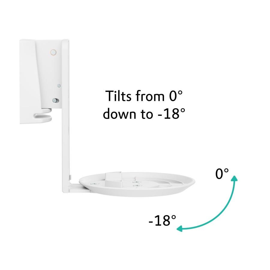 クラシカルファッション ynVISION.DESIGN 調節可能な壁マウント Sonos ERA 100スピーカー対応 - ホワイト