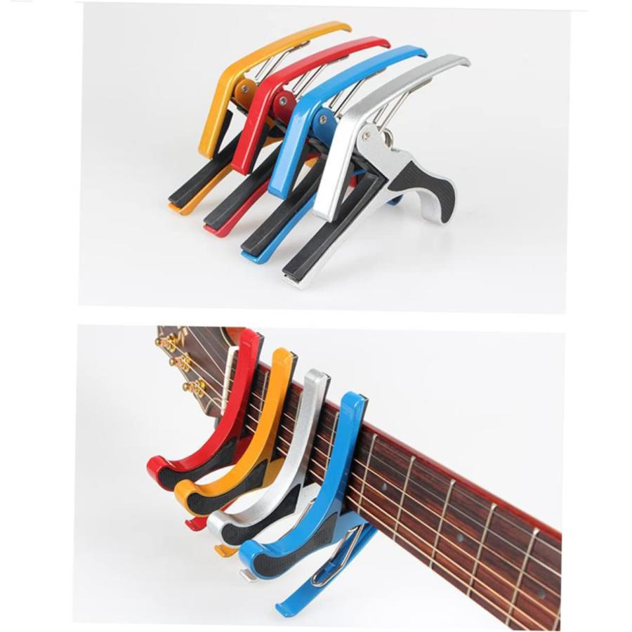 【通販激安】 Toyvian 12 Pcs Bass Clamp Ukulele Capo Guitar Trigger Capo Bass Cap Banjo Capo Guitar Capo Tuner Guitar Accessories Capo Acoustic Guitar Electric Guit