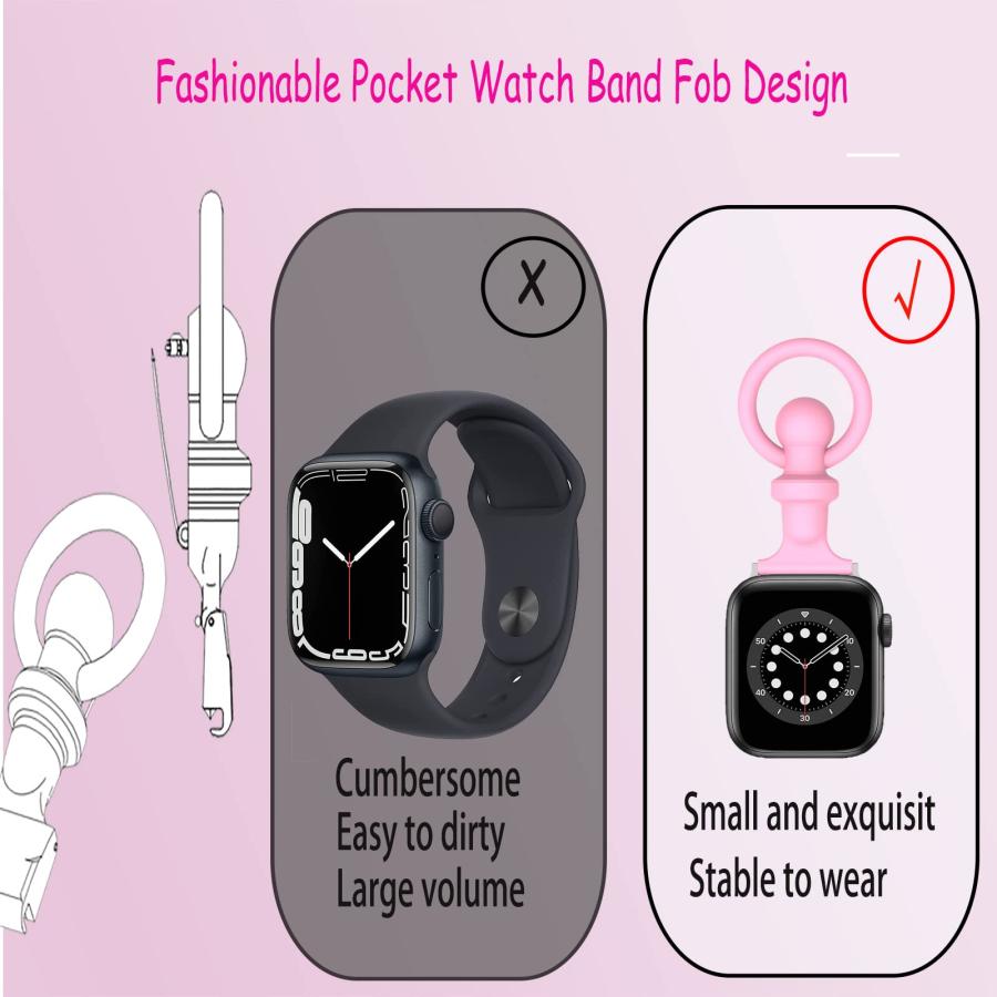 YwonShne フォブストラップ Apple Watch Clip 38/40/41/42/44/45/49 腕時計バンド レディース ナース交換用ストラップ Apple Watch Ultra 2/Ultra用 iWatch Seri｜zen-import｜02