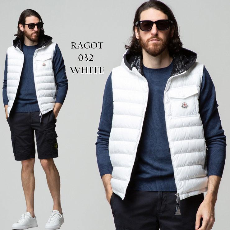 モンクレール メンズ ダウン MONCLER ベスト フード ワンポイント フルジップ 大きいサイズ Ragot MCRAGOT2