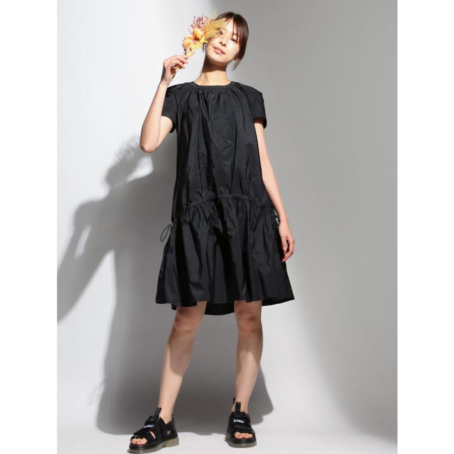 モンクレール レディース ワンピース 半袖 Moncler ブランド 無地 シンプル 黒 ギャザー ひざ丈 Mcl2gawa ゼンオンライン 通販 Yahoo ショッピング