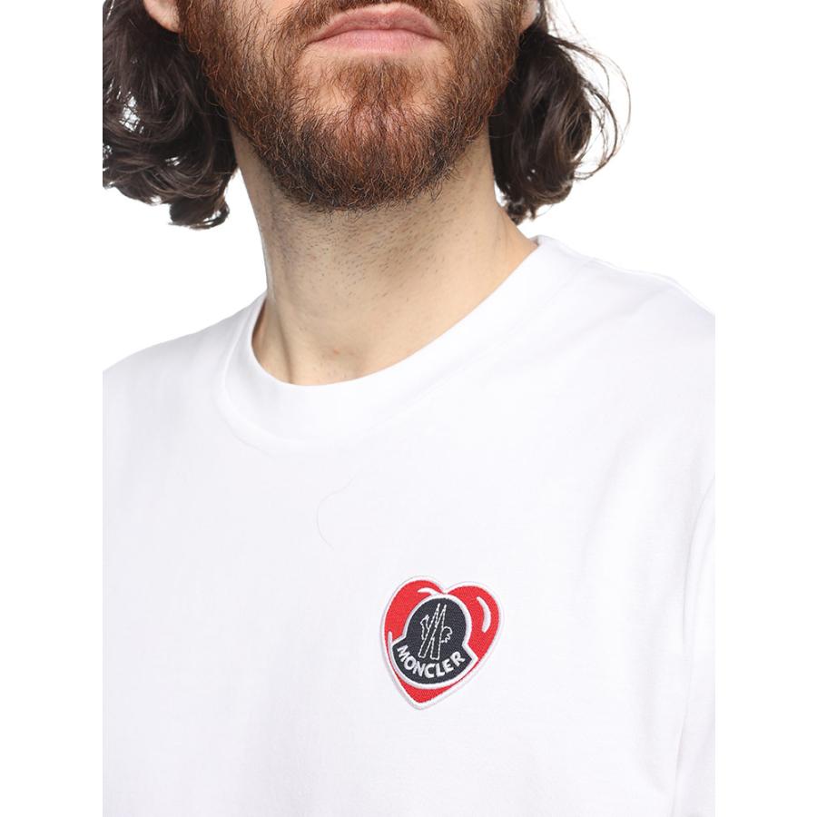 ほぼ新品】希少XL モンクレール ハート ロゴ Tシャツ ワッペン 半袖 黒