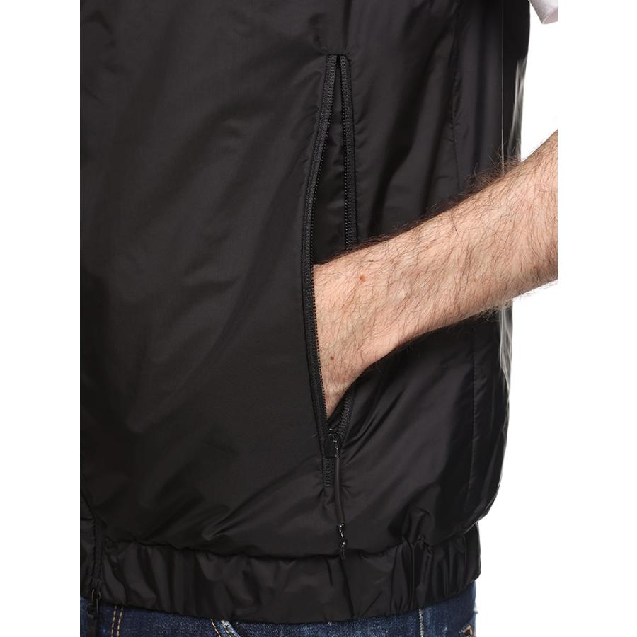 メンズ　モンクレール　ベスト MONCLER（モンクレール） 撥水 ナイロン ワンポイントロゴ フード付き