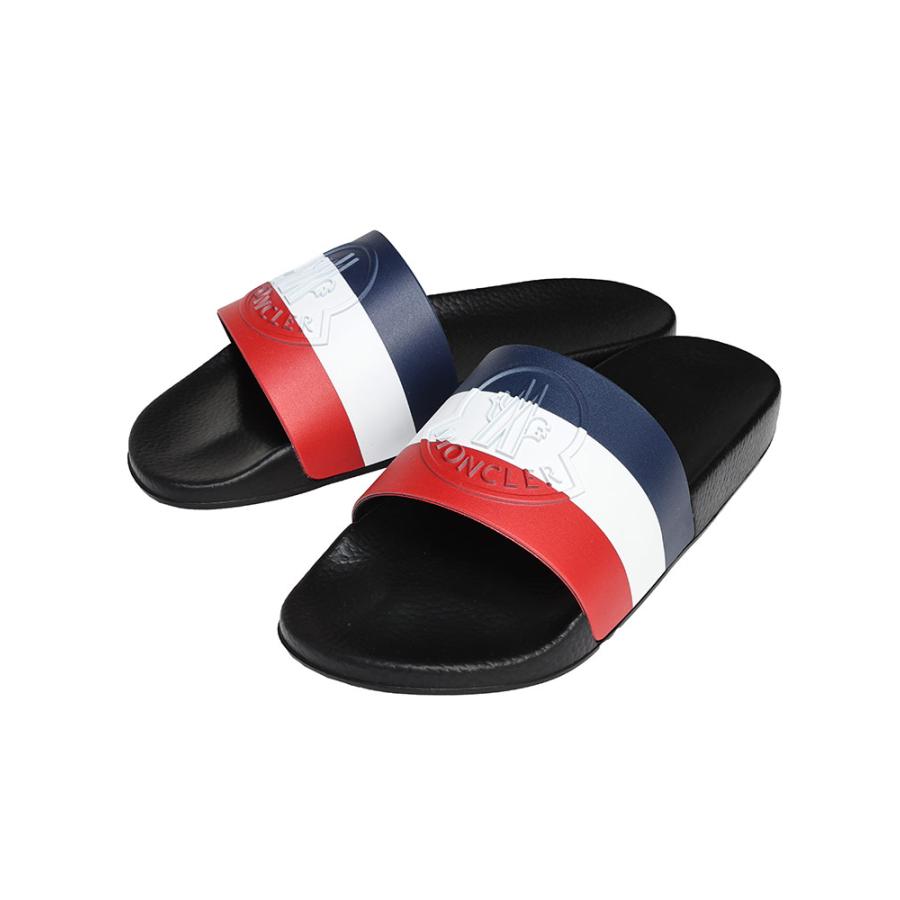 MONCLER トリコロール スライドサンダル Basile 28㎝ モンクレール メンズ サンダル MONCLER ブランド スライド