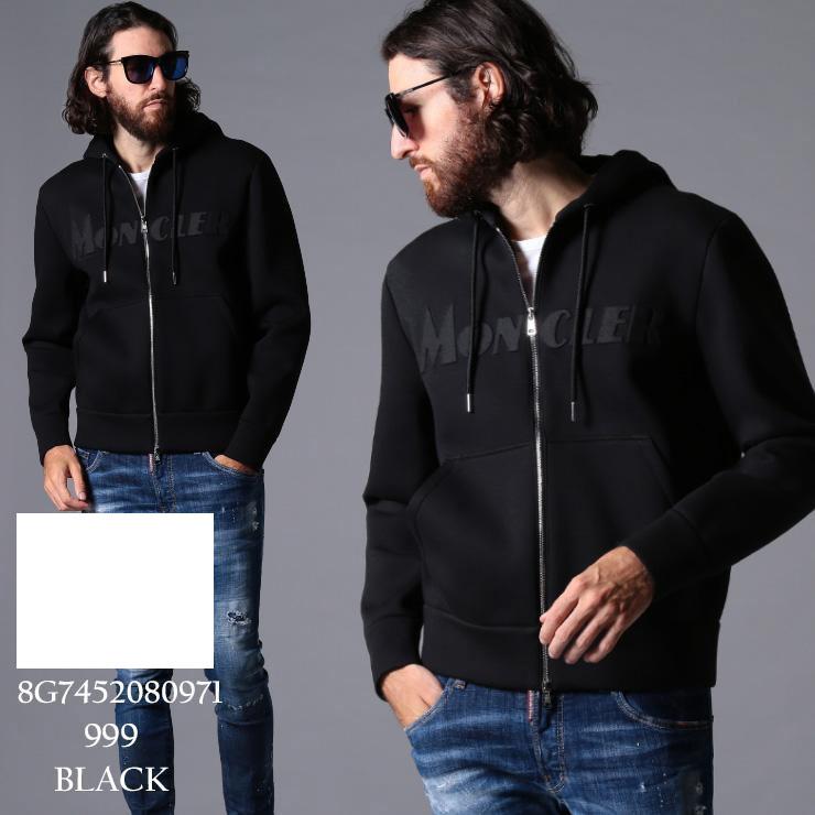 モンクレール メンズ パーカー MONCLER エンボス ロゴ フード フルジップ ブランド トップス コットン ジップパーカー ウェットスーツ素材 MC8G7452080971 :2702200904:ゼンオンライン - 通販 - Yahoo!ショッピング
