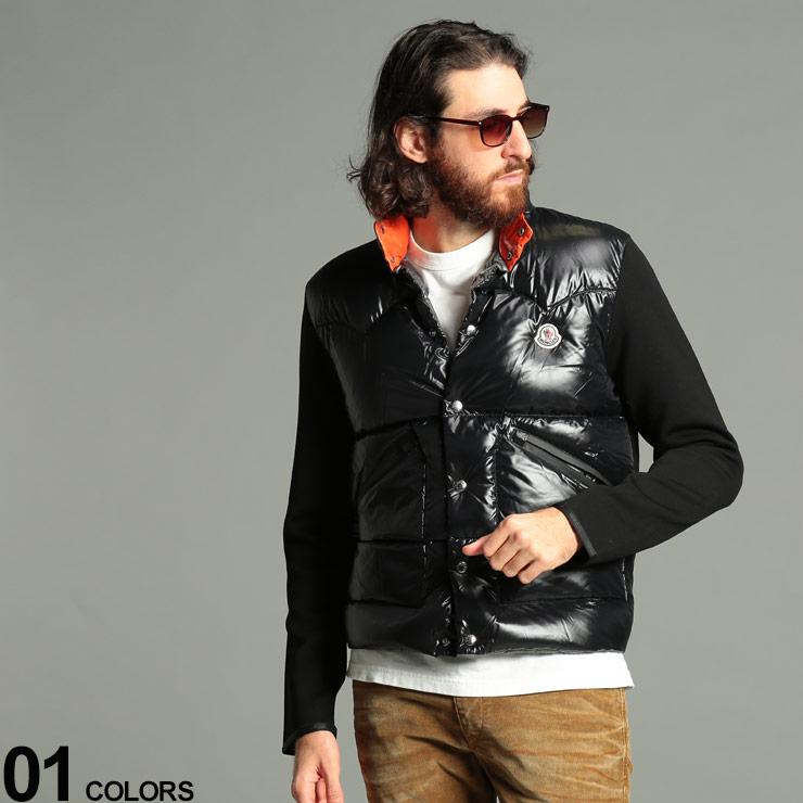 モンクレール メンズ ダウンジャケット Moncler ダウン 切替 ニットジャージー Cardigan ブランド アウター ブルゾン コンビダウン Mc9bv9139 ゼンオンライン 通販 Yahoo ショッピング