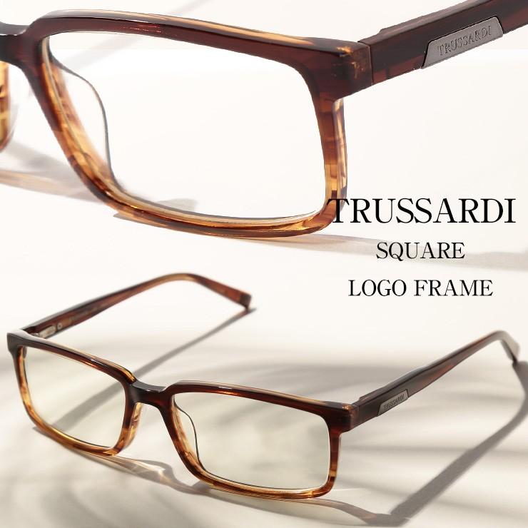トラサルディー Trussardi メガネフレーム グラデ スクエアフレーム アイウェア ブランド メンズ 眼鏡 伊達メガネ Titr ゼンオンライン 通販 Yahoo ショッピング