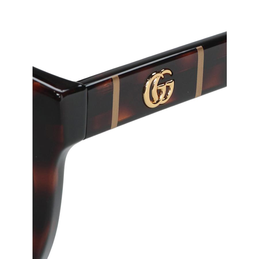 GUCCI サングラス ブラウン ユニセックス アイウェア GUCCI（グッチ） メンズ サングラス ロゴ ワンポイント ウェリントン