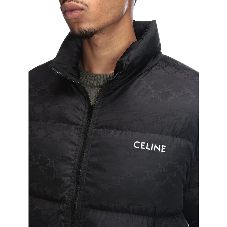 CELINE（セリーヌ） ダウンジャケット メンズ 総柄 フルジップ