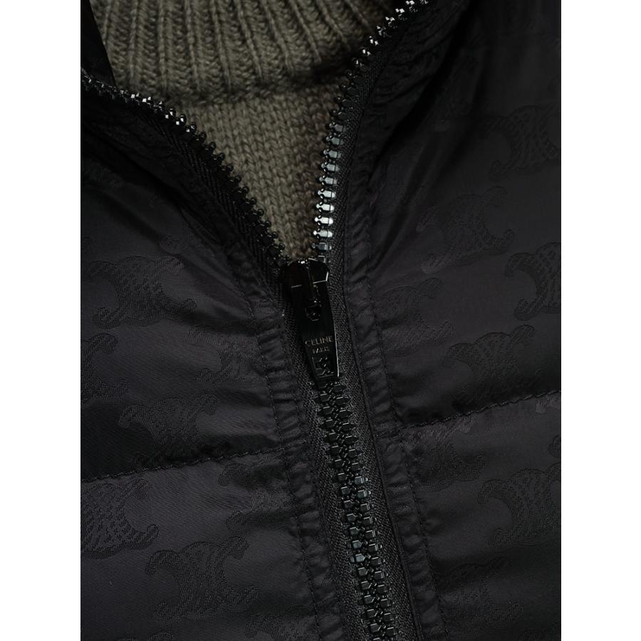 CELINE（セリーヌ） ダウンジャケット メンズ 総柄 フルジップ