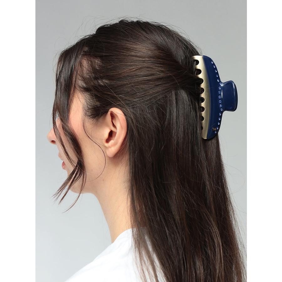 Alexandre de Paris ネイビーヘアクリップ ALEXANDRE DE PARIS（アレクサンドル ドゥ パリ） アレクサンドル ドゥ