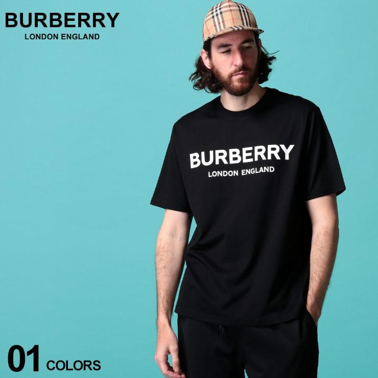 バーバリー メンズ Tシャツ 半袖 BURBERRY ロゴ プリント クルーネック