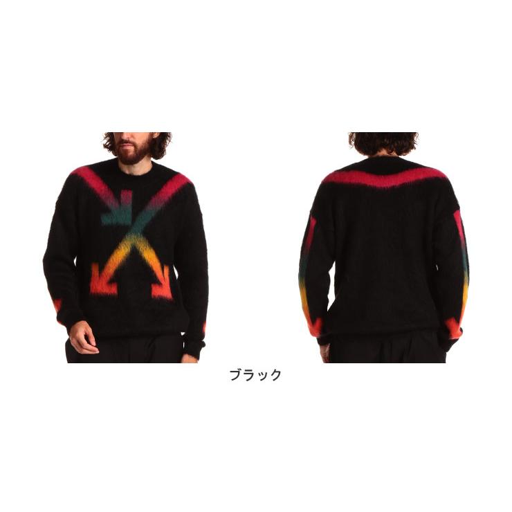 オフホワイト メンズ OFF-WHITE モヘア ニット セーター アルパカ ロゴ
