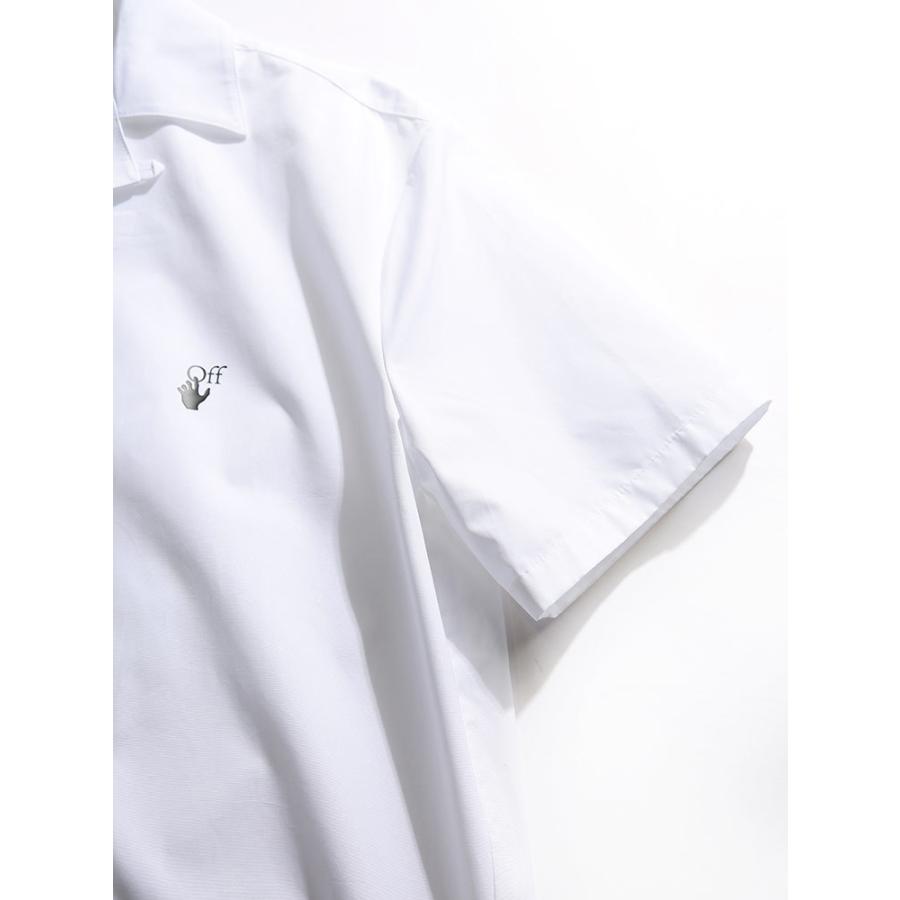 オフホワイト メンズ シャツ OFF-WHITE バックプリント オープンカラー 半袖 ITALIC MENS ブランド トップス 開襟シャツ OWGA163R21FAB05｜zen｜05
