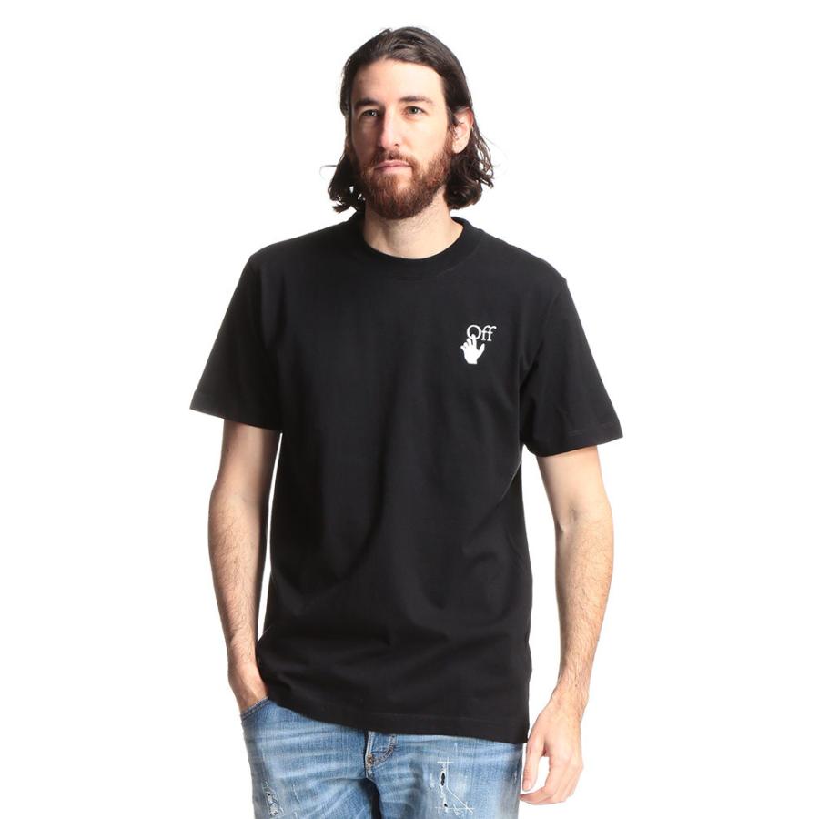 オフホワイト メンズ Tシャツ OFF-WHITE ロゴ バックプリント クルー オフホワイト メンズ Tシャツ OFF-WHITE ロゴ バックプリント クルー